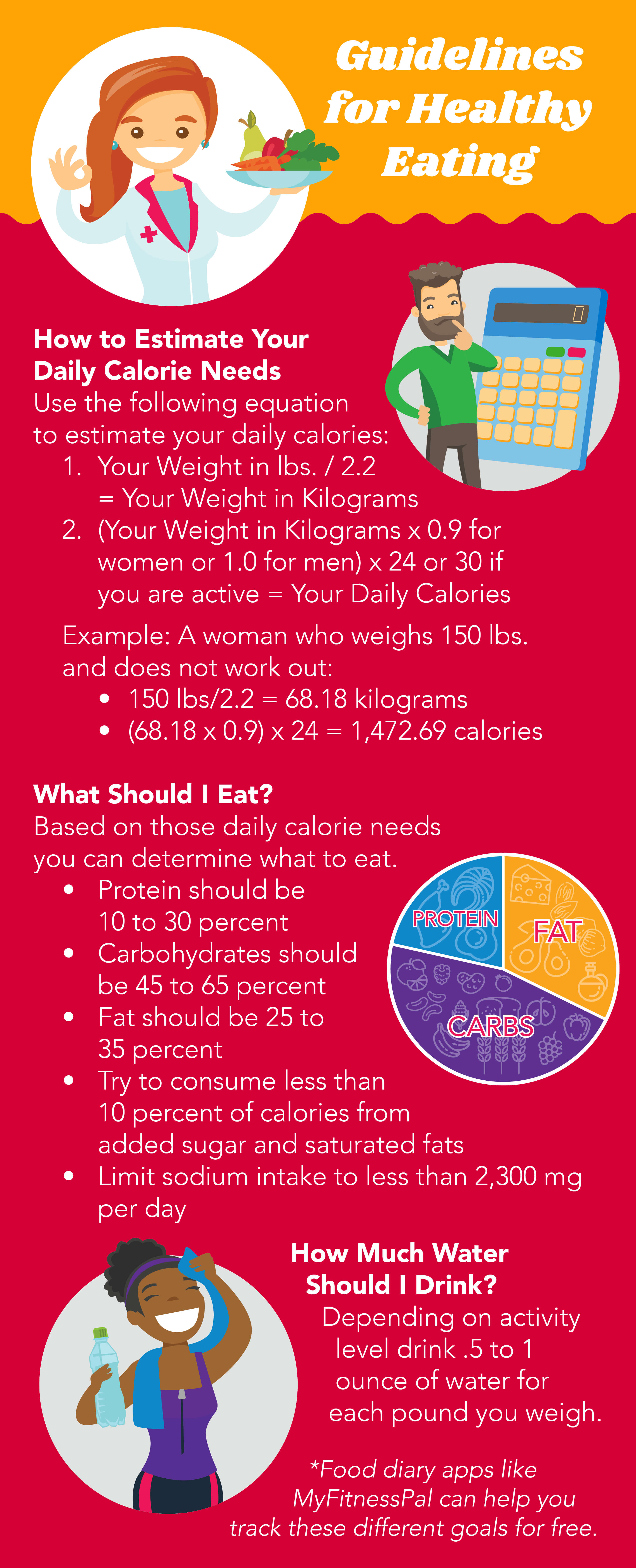 Guidelines for Healthy Eating infographic preview