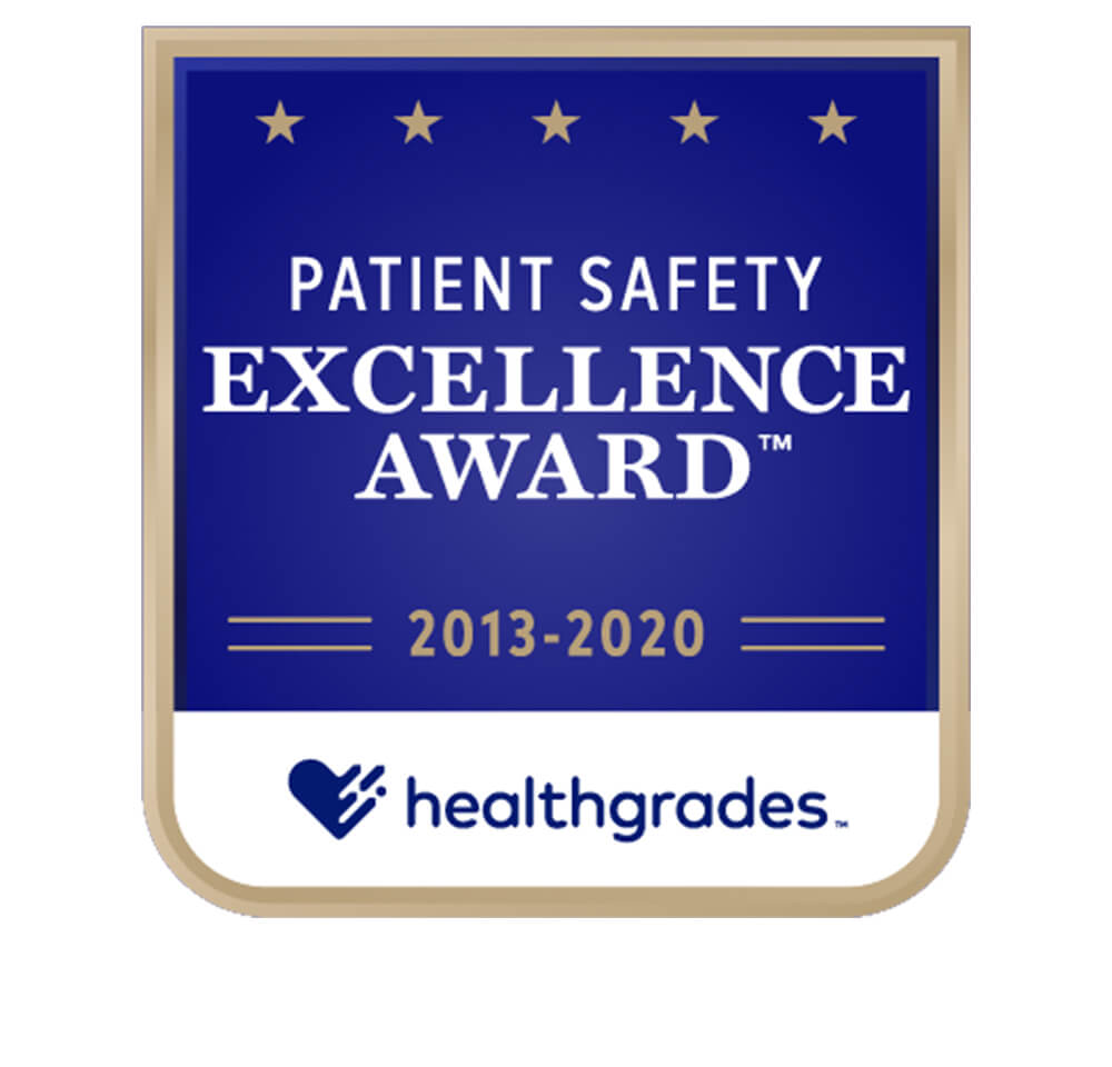 HealthGrades Patient Safety Excellence Award 2013-2020