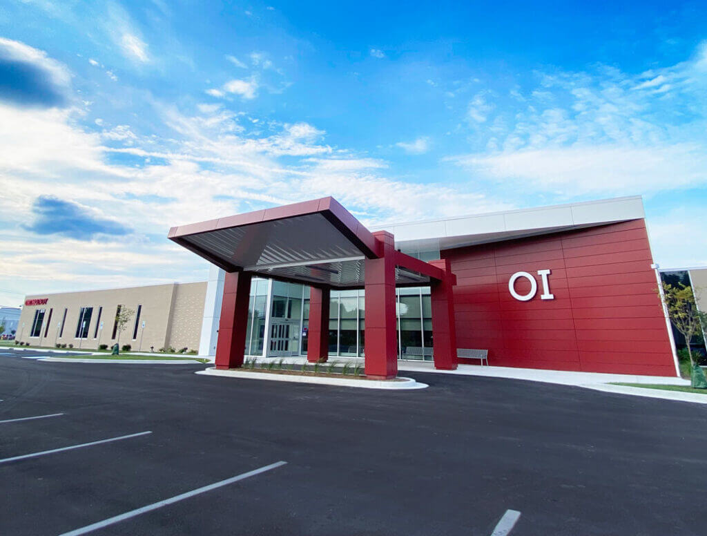 The entrance to the Ortho Indy office in Brownsburg, IN